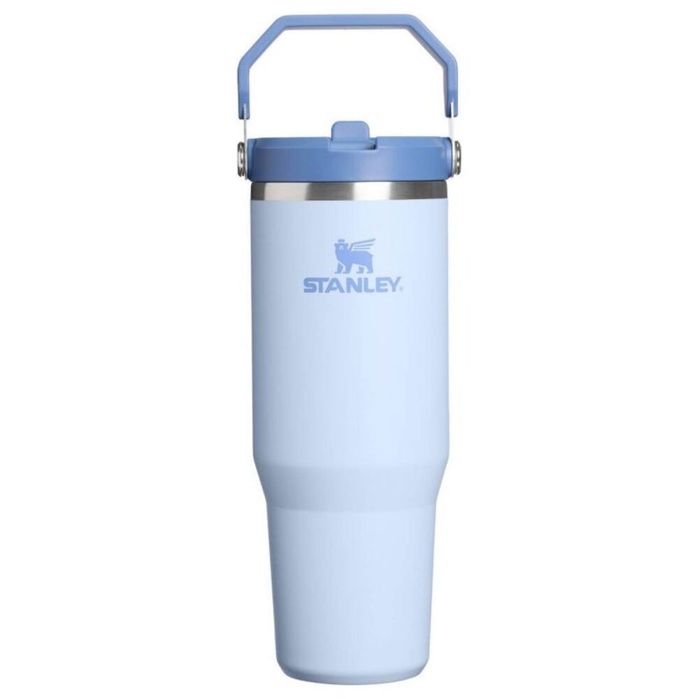 Stanley 30 oz Stainless Steel Ice Flow Flip Straw Tumbler Light Denim Western